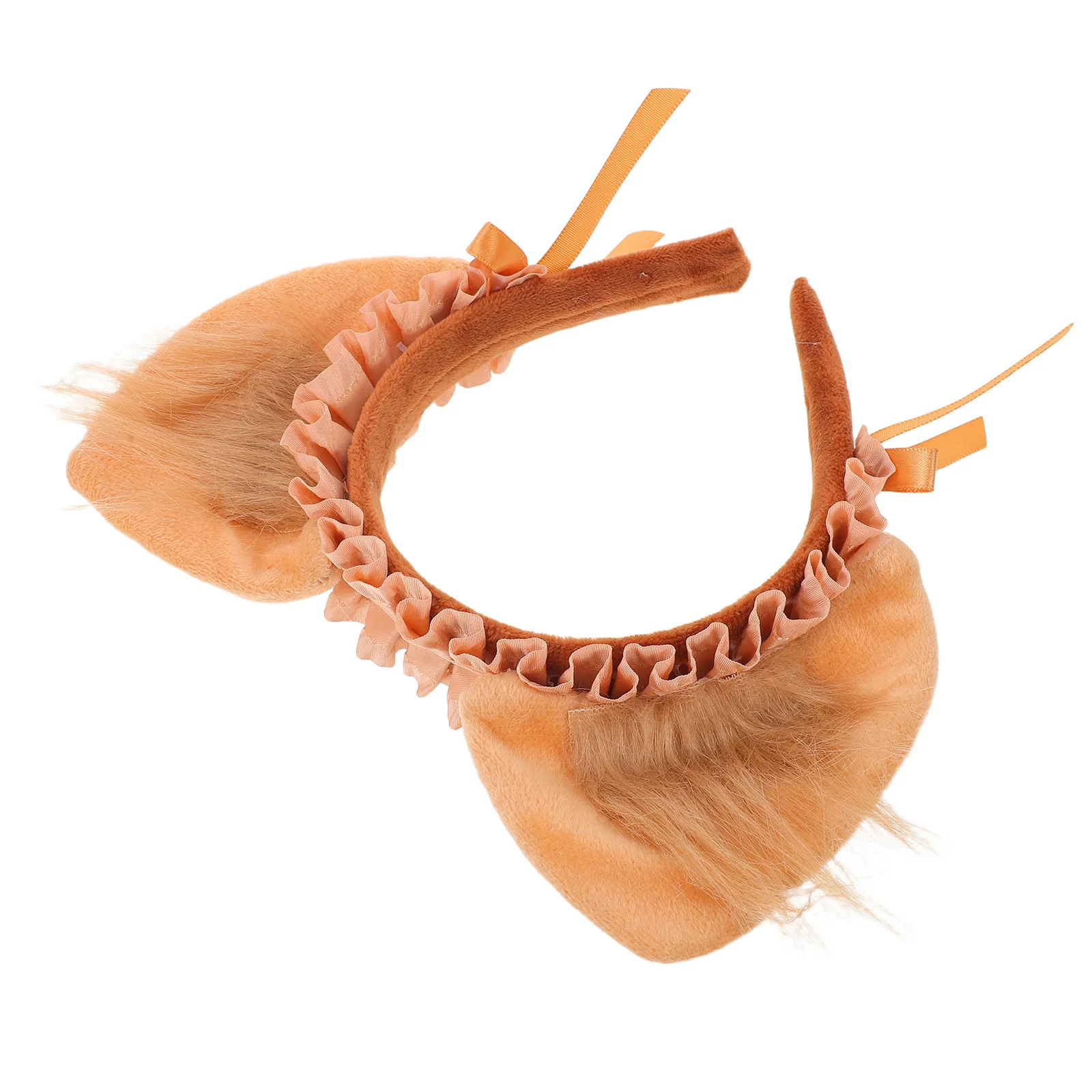 Fuchsohren-Stirnband, braunes pelziges Tierohren-Haarband für Cosplay, Party, Halloween, Anzieh, stilvolles Accessoire für Mädchen und Frauen