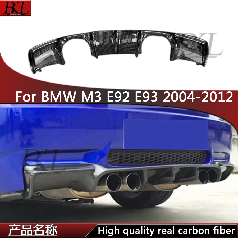 

For BMW M3 E92 E93 Two-door car Car rear bumper diffuser carbon fiber rear lip spoiler splitter body kit
