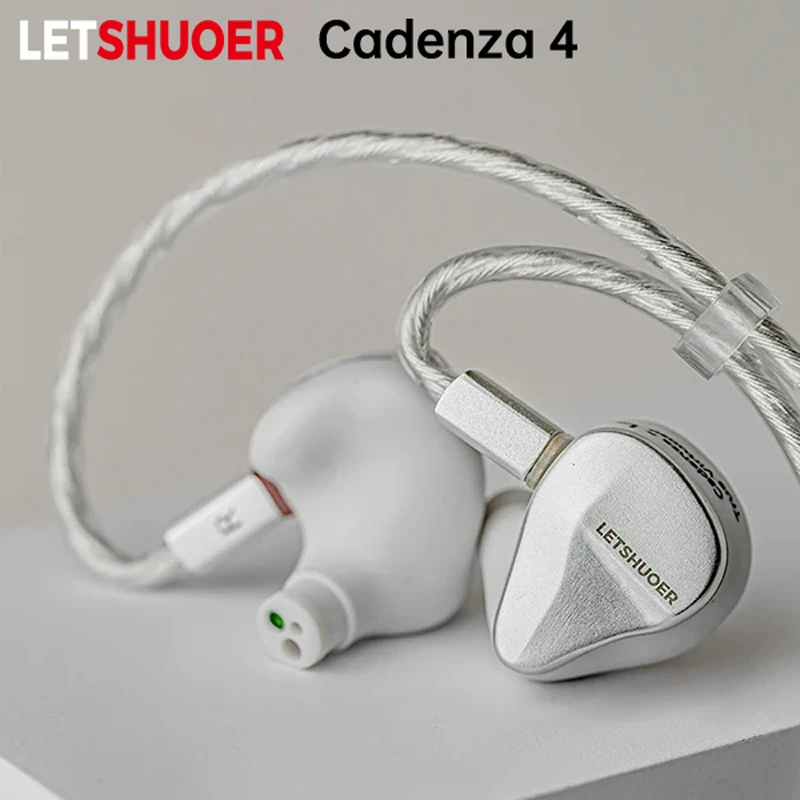 LETSHUOER Cadenza4 HIFI Earphones Beryllium Coated DD BA Hybrid In-ear Monitor Earphone Wired Earbuds