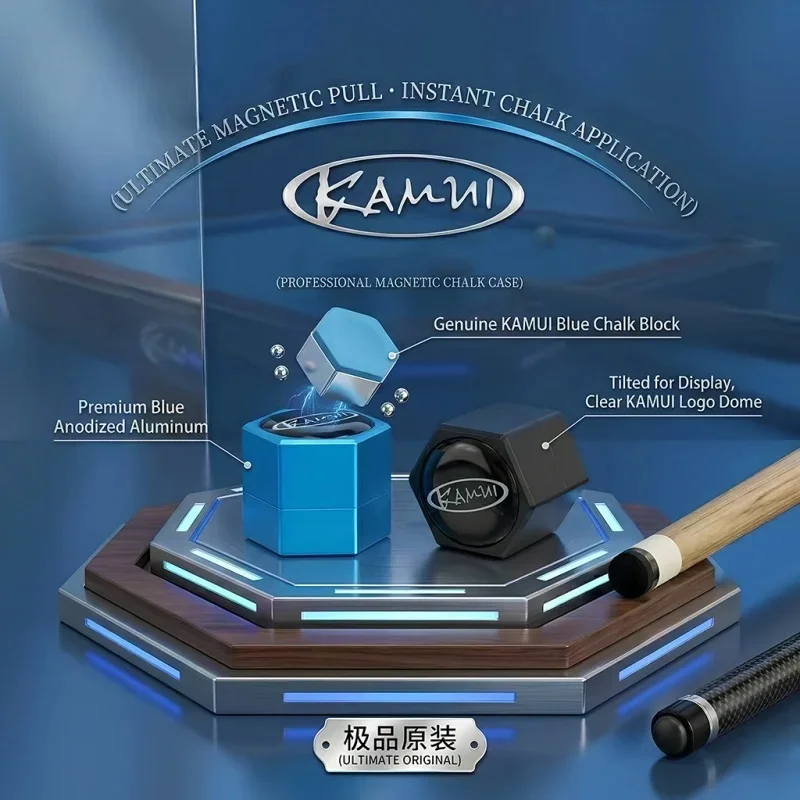 Kamui Magnetic Billiard Chalk Storage Box Holder Chalk Tip Protection Portable Case Snooker Pool Billiards Accessories