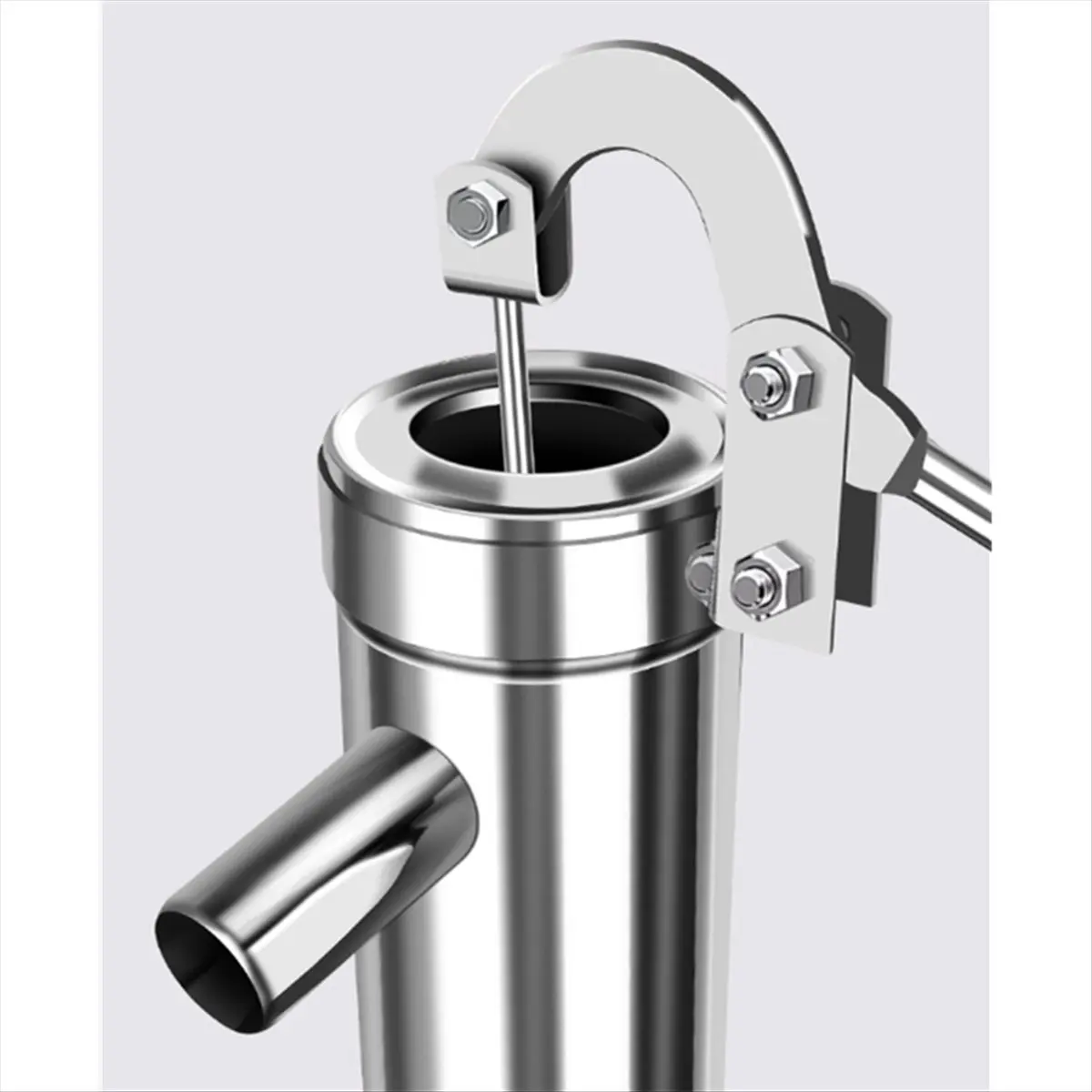 Suction Pump, Stainless Steel Manual Water Jet Pump Domestic Well Hand Shake Suction Pump Groundwater for Home Garden