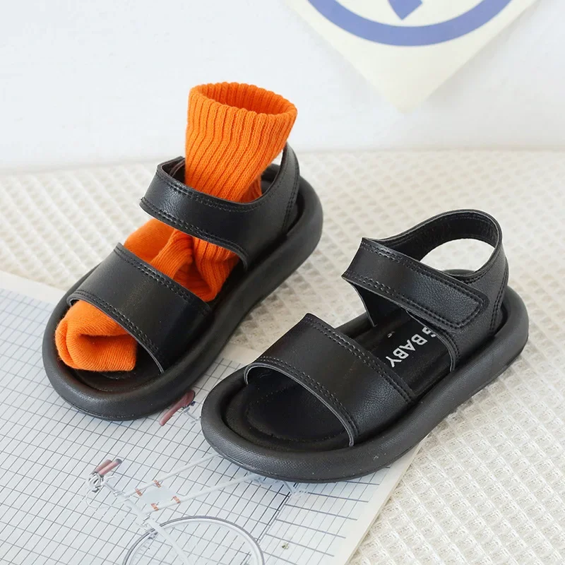 Children's Sandals for Boys Girls Unisex Toddlers Little Kids Beach Sandals 2024 Summer Shoes Simple Style Classic Soft 21-30