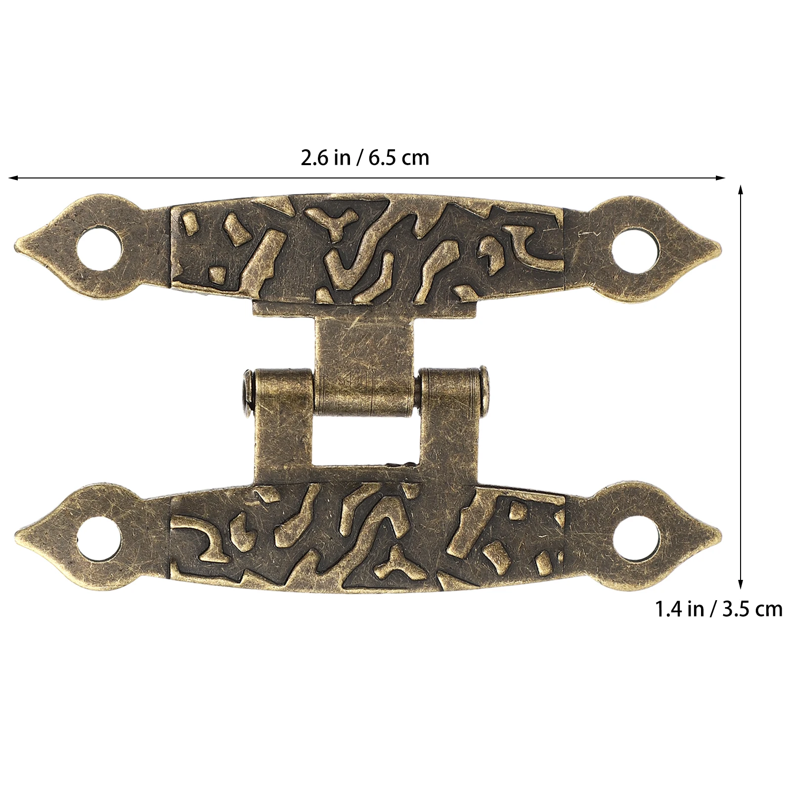 

10Pcs Iron Hinges for Wooden Box H Type Retro Replacement Hinges Suitable Small Carpentry Projects Smooth Polished