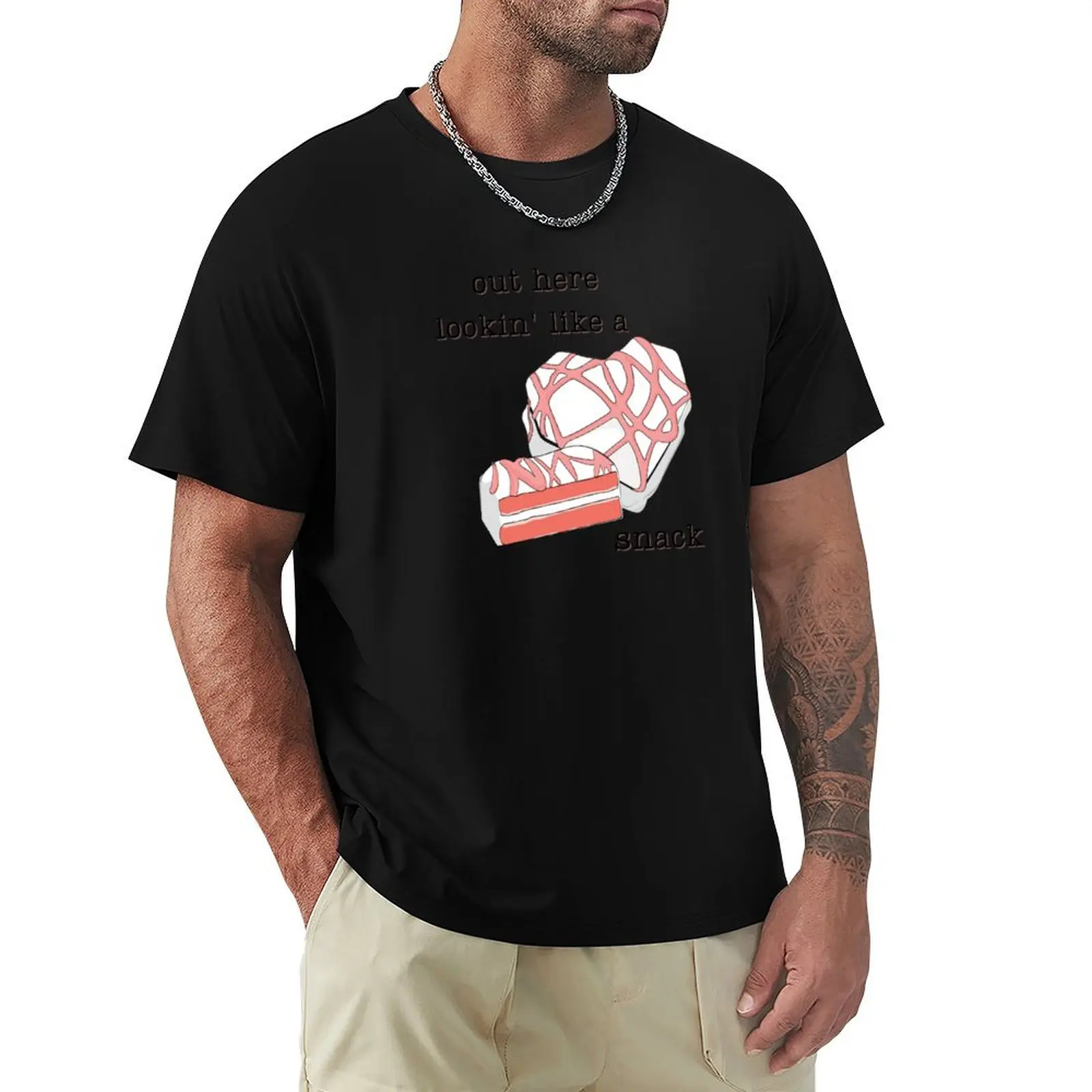 Camiseta Kawaii Little Debbie Heart Cake, con diseño de pastelito, ideal para salir de fiesta y lucir como un bocadillo, camiseta de alto rendimiento Cool Dry.