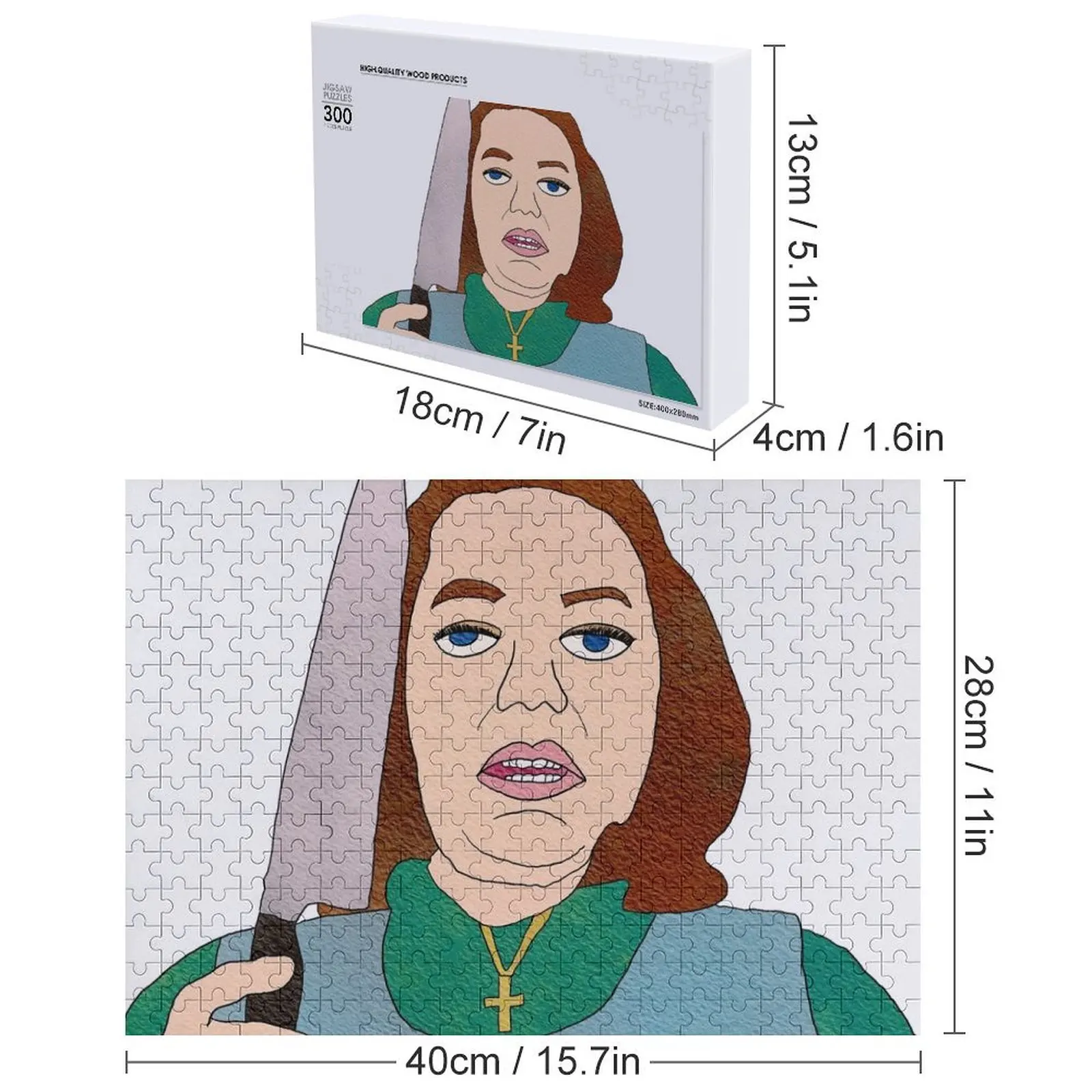 Annie Wilkes - Misery Puzzle Diorama Accessoires Puzzle photo personnalisé