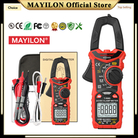 MAYILON HT206A/B/D Digital Clamp Meter Multimeter AC DC Pliers Ammeter Voltmeter Professional Ohm Hz Continuity NCV Multi Tester