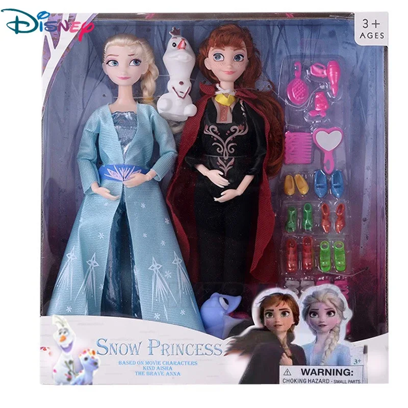 28/30CM Disney Frozen Anna Elsa Princess Play House Dolls Figurine Toy mobile Joint Action Figure Olaf Ornaments regalo di compleanno