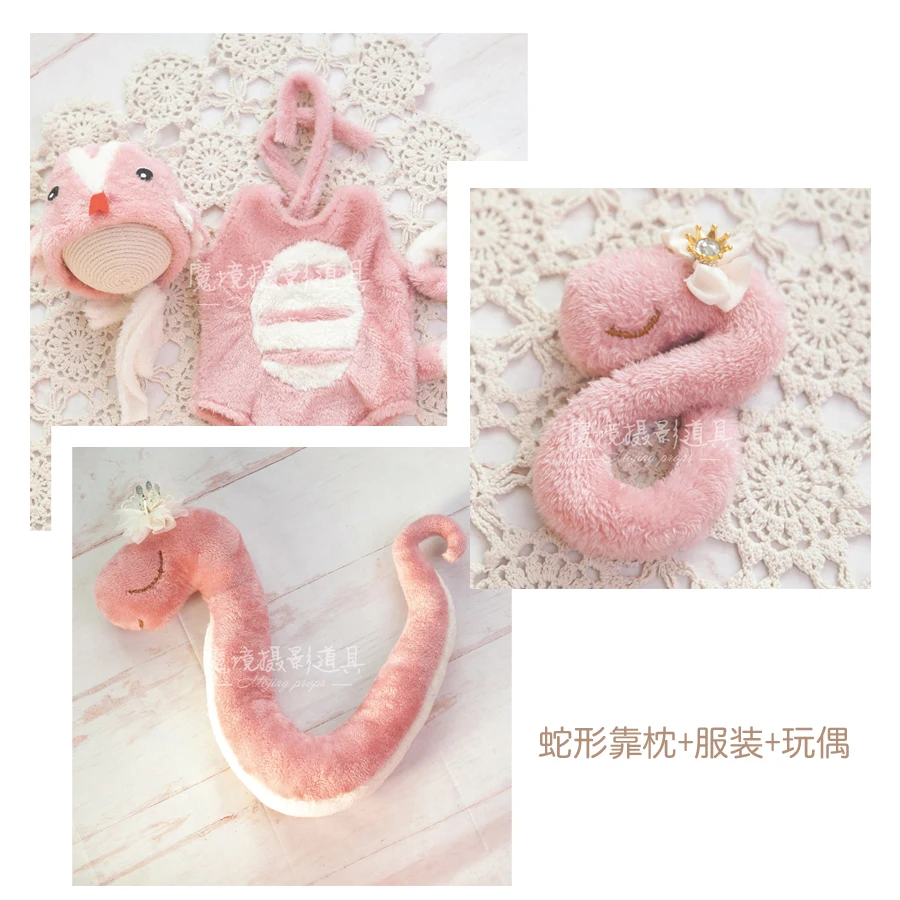 

Newborn Photography Props Snake Year Clothing Zodiac Baby Photography Snake Baby Pillow Clothes Snake Doll 아기 코스프레
