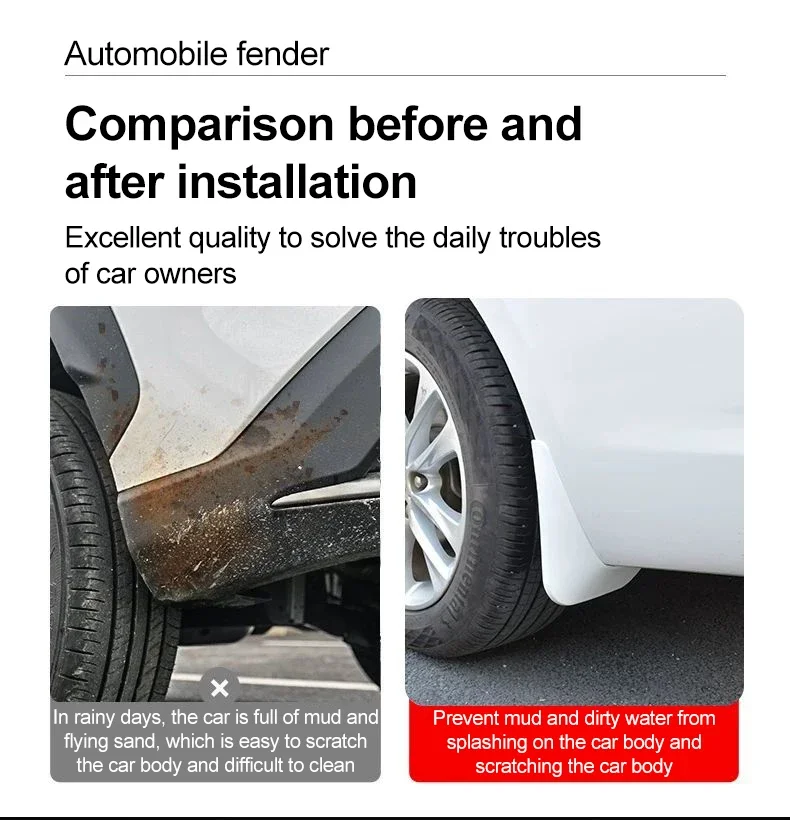 ل AITO M5 2022 2023 2024 سيارة الخبز الطلاء درابزين السيارات الجبهة الخلفية الطين اللوحات الطين واقيات الطين سبلاش اللوحات أدوات السيارات اكسسوارات #6