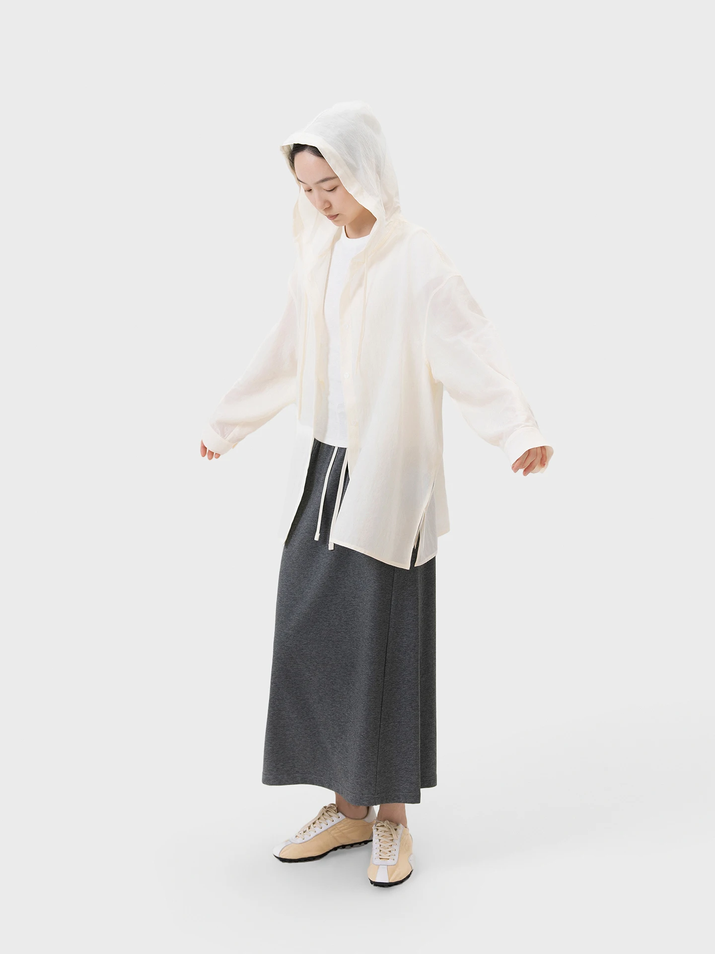 

Женская повседневная свободная куртка Seei с длинными рукавами, защита от солнца, легкая дышащая верхняя одежда из волокна Lenzing