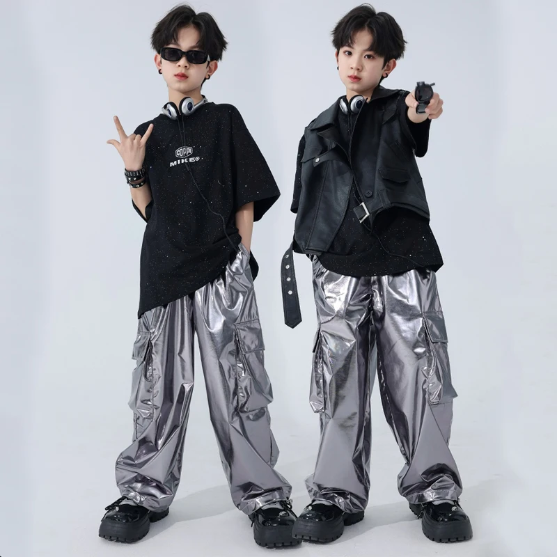 Tech Stijl Ballroom Danskleding Voor Jongens Meisjes Jazz Dans Kostuums Kids Cool Hiphop Kleding Street Dancewear Dwy9962