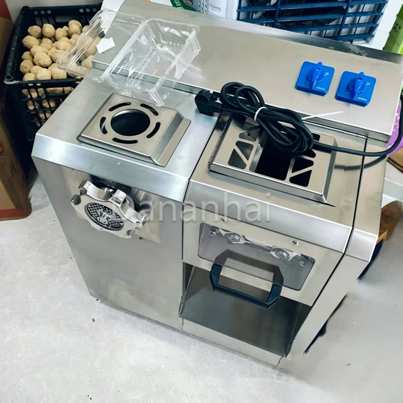 Commercial Meat And Vegetable Slicer Food Mincing And Sausage Maker Integrated Machine for Kitchen Restaurant