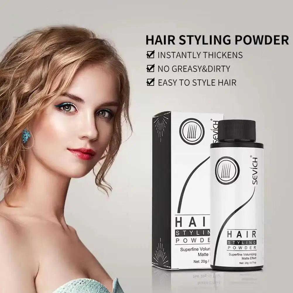 Cabelo fofo matificante Pó, Aumento do Volume, Styling para Finish Hair Design, Novo, F5r9