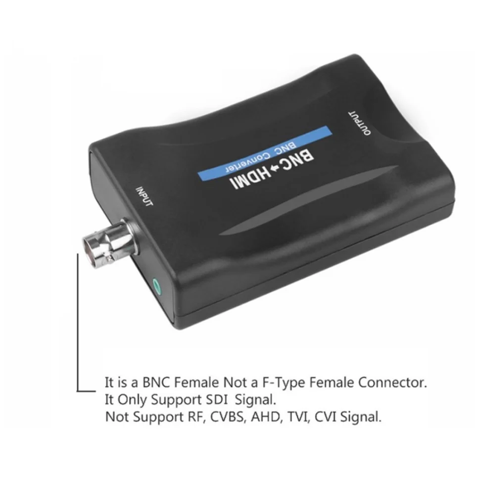 Grwibeou-convertidor BNC a HDMI, convertidor de señal compatible con Cable USB, pantalla de 1080P, convertidor de vídeo, Monitor de vigilancia, TV