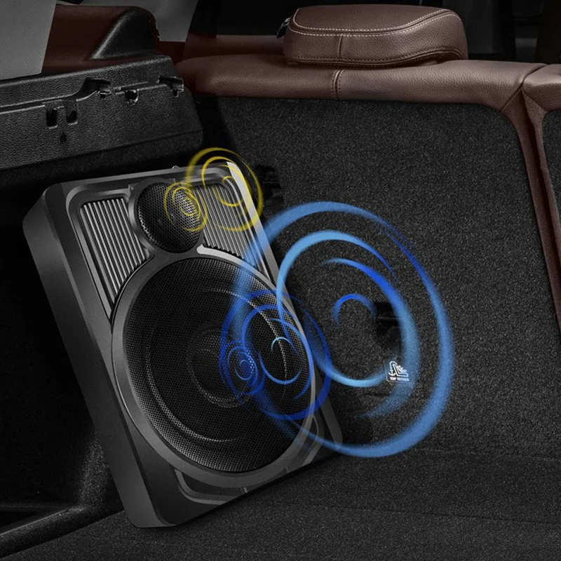 10 Inch 600W Car Subwoofer Bass Speaker Amplifier HIFI Audio Processor Aluminum Alloy Auto Vehicle Power Stereo Amp Music Player