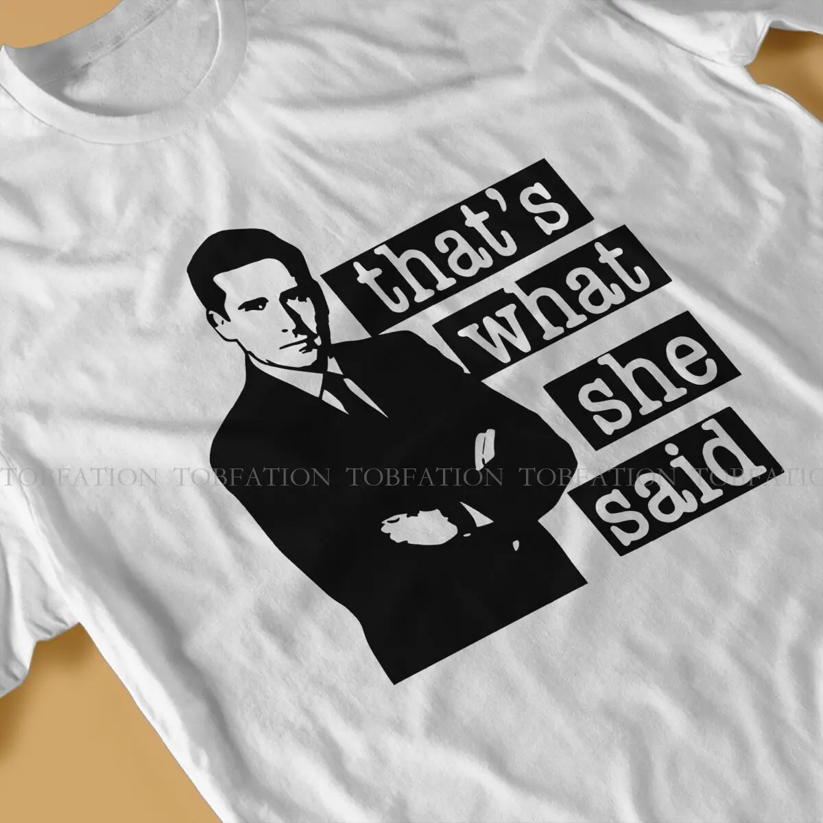 Thats What She Said Men TShirt The Office Michael Scott TV O Neck Tops 100% Cotton T Shirt Humor Top Quality Gift Idea