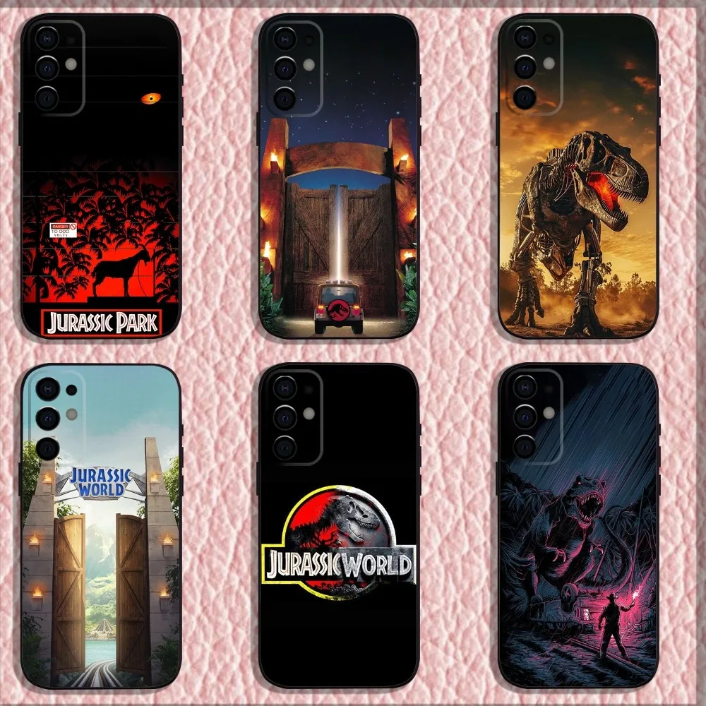 

J-Jurassic P-Park Dinosaur World Phone Case For Samsung S24,S21,S22,S23,S30,Ultra,S20,Plus,Fe,Lite,Note,10,9,5G Black Soft Shell