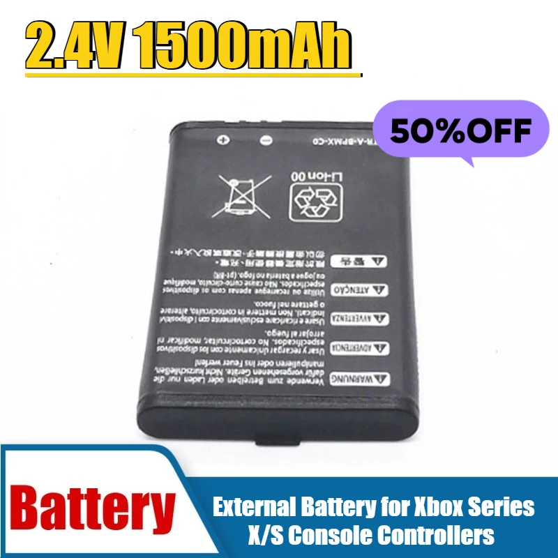 

2.4V 1500mAh External Battery for Xbox Series X/S Console Controllers