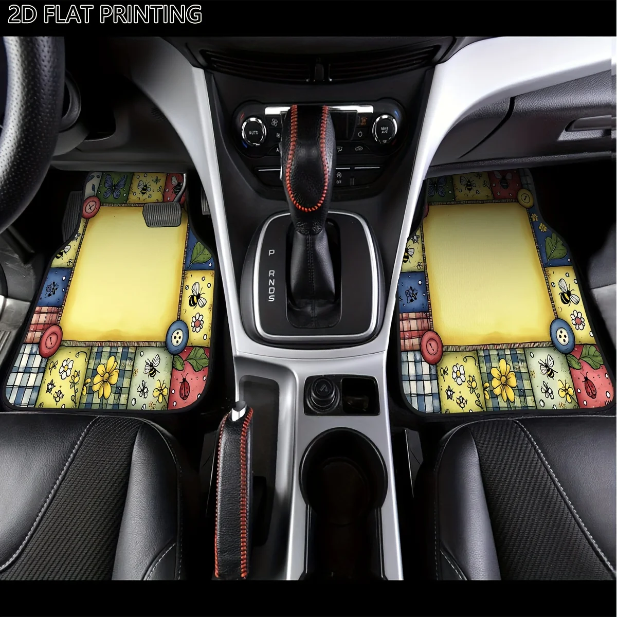 

2pcs/4pcs Floor Mats For Cars, Patchwork Button Car Mats, Floor Mats For Cars, For Cars All-Season Floor Mats Automotive Liners
