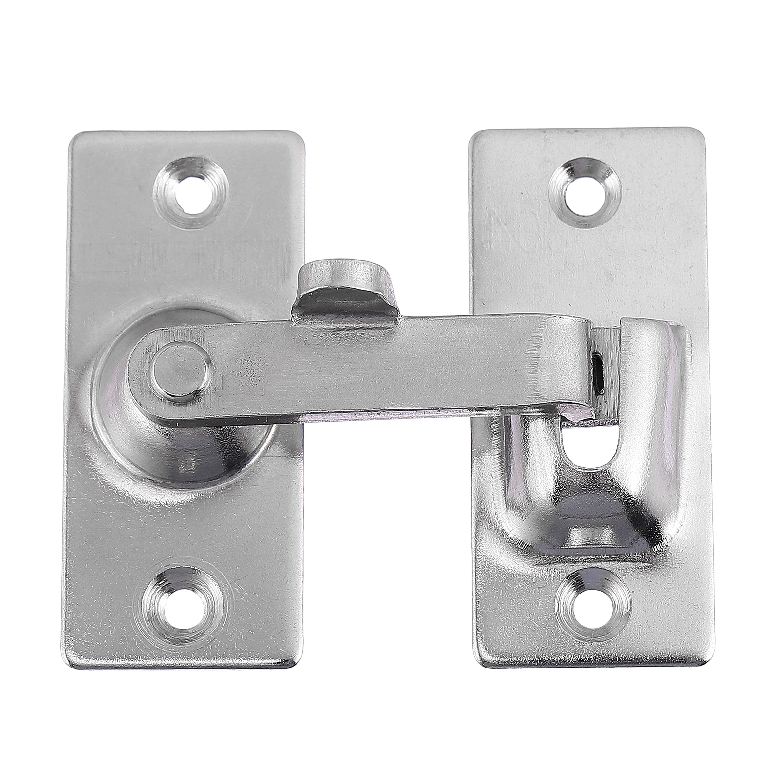 

1 set 1 Set Stainless Steel Flat Latch Anti-Theft Safety Buckle For Indoor Outdoor Door Durable Rust-Proof Door Lock Household