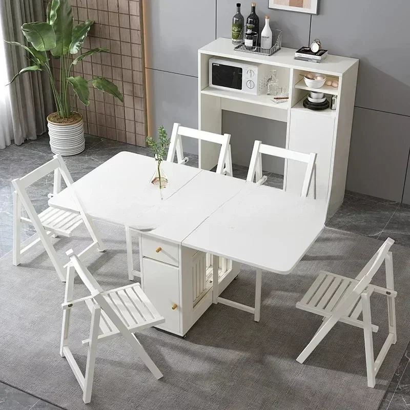 Mesas de Comedor plegables modernas, mesas de Comedor nórdicas para balcón, sala de estar, café, cocina, Mesa de Comedor de lujo, muebles para el hogar SR50DT