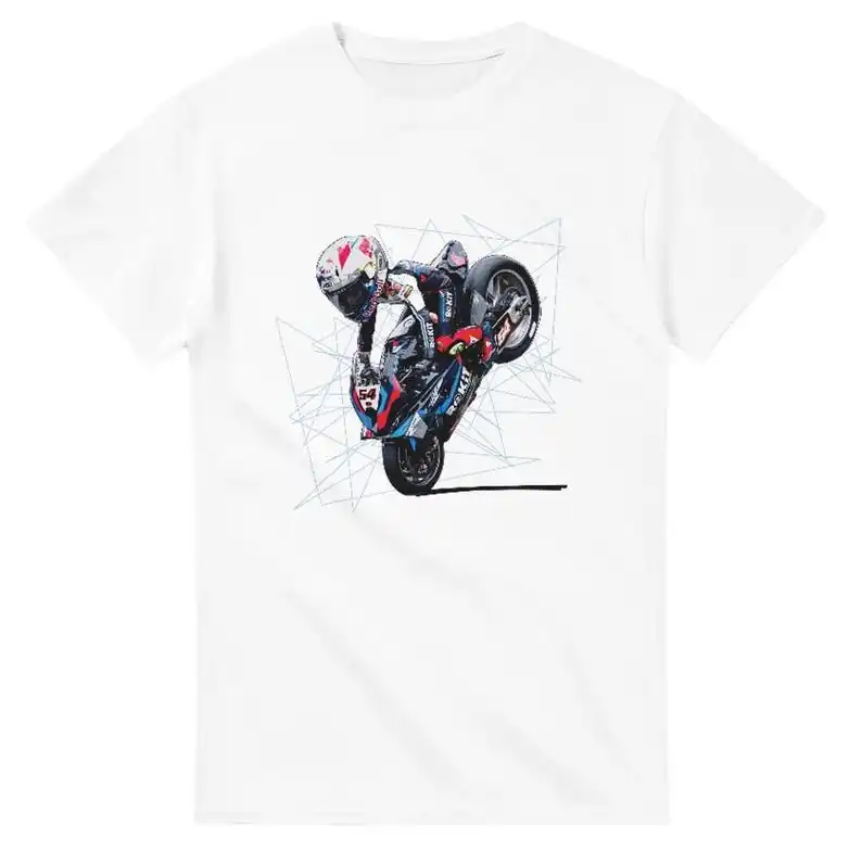

Camiseta Unisex Toprak Razgatlioglu Wheelie Tribute, diseño de carreras de Superbike