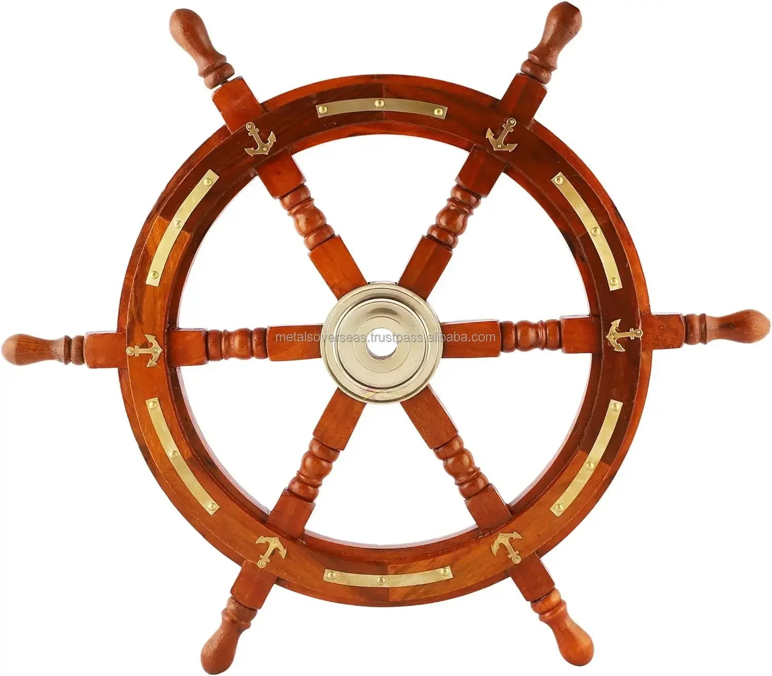 

Nautical Wooden And Brass Ship Wheel Boat Ship Steering Wheel Ship Wheel Pirate For Outdoor Playhouse