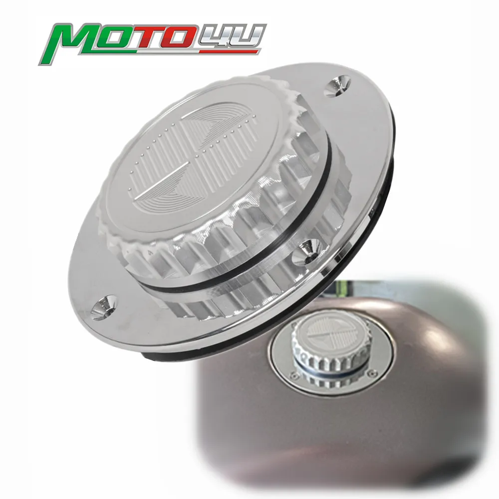 MOTO4U For BMW K1100 K100 K75 K75S K1 Motorcycle Accessories Fuel Tank Cap Cover CNC Aluminum Gas Cover Chrome Cafe Racer