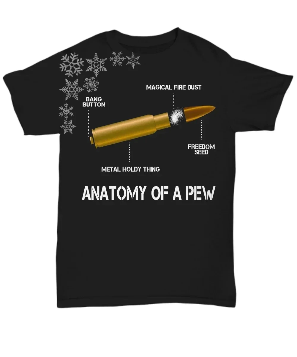

Anatomy of A Pew Gun Rights 2nd Amendment T-Shirt 100% Cotton O-Neck Summer Short Sleeve Casual Mens T-shirt Size S-3XL