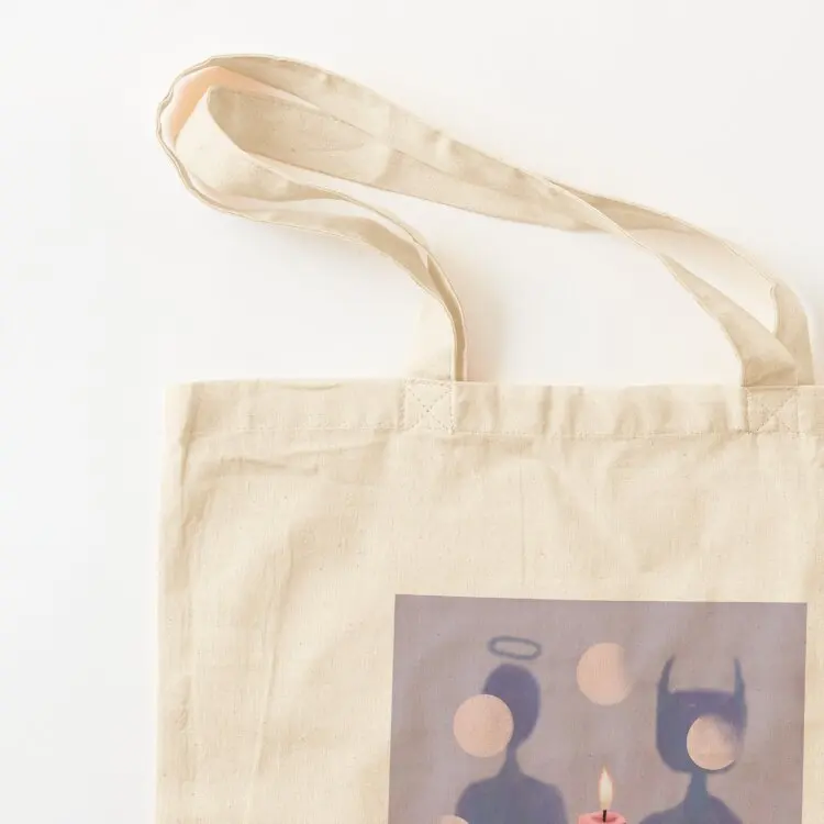 Angel and Evil are friends too Tote Bag custom fabric bag cute tote bag Eco foldable reusable