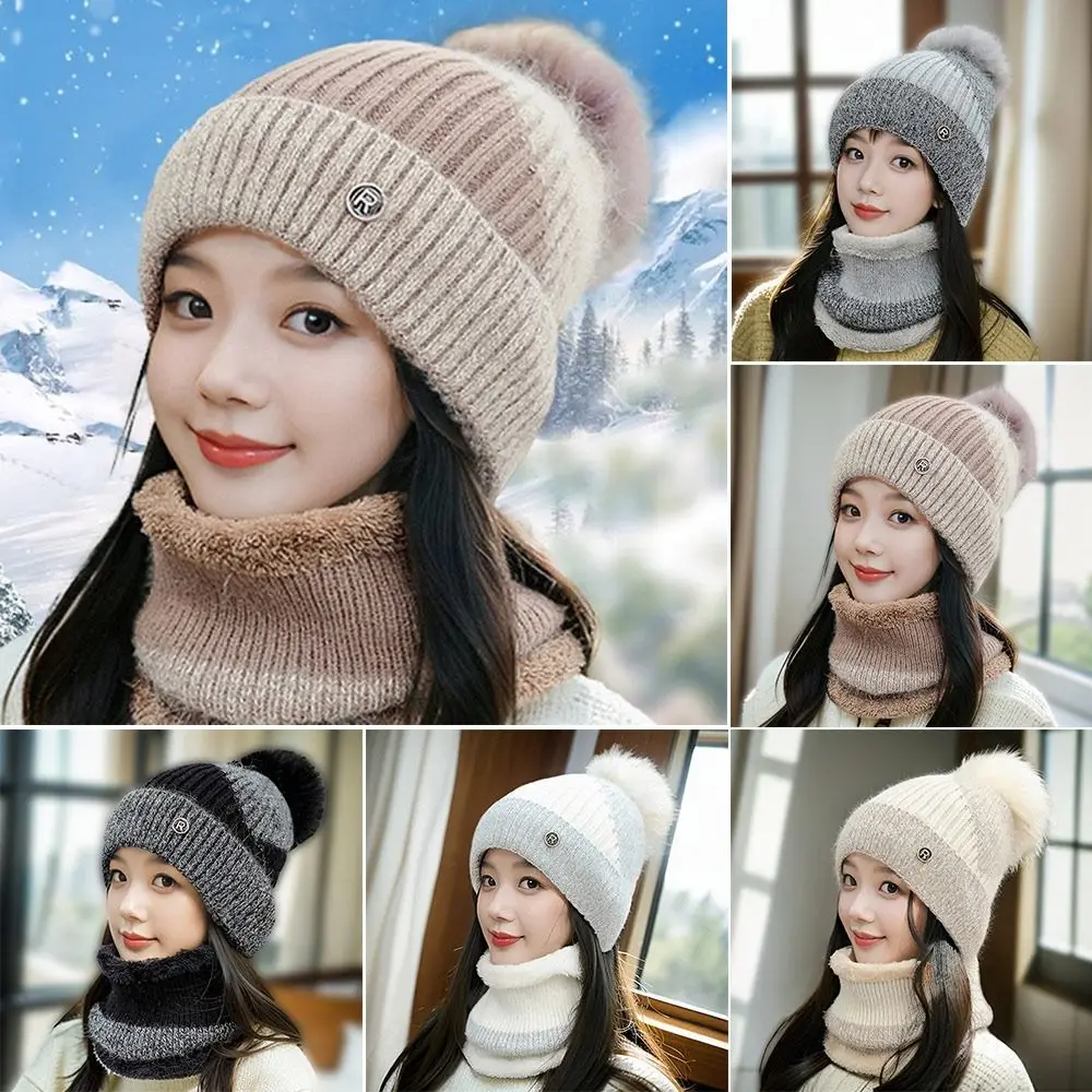 عادية يندبروف محبوك قبعة صوفية الباردة واقية سميكة قبعة صغيرة الرقبة أدفأ الدفء الكريات قبعة ركوب الدراجات في الهواء الطلق #2