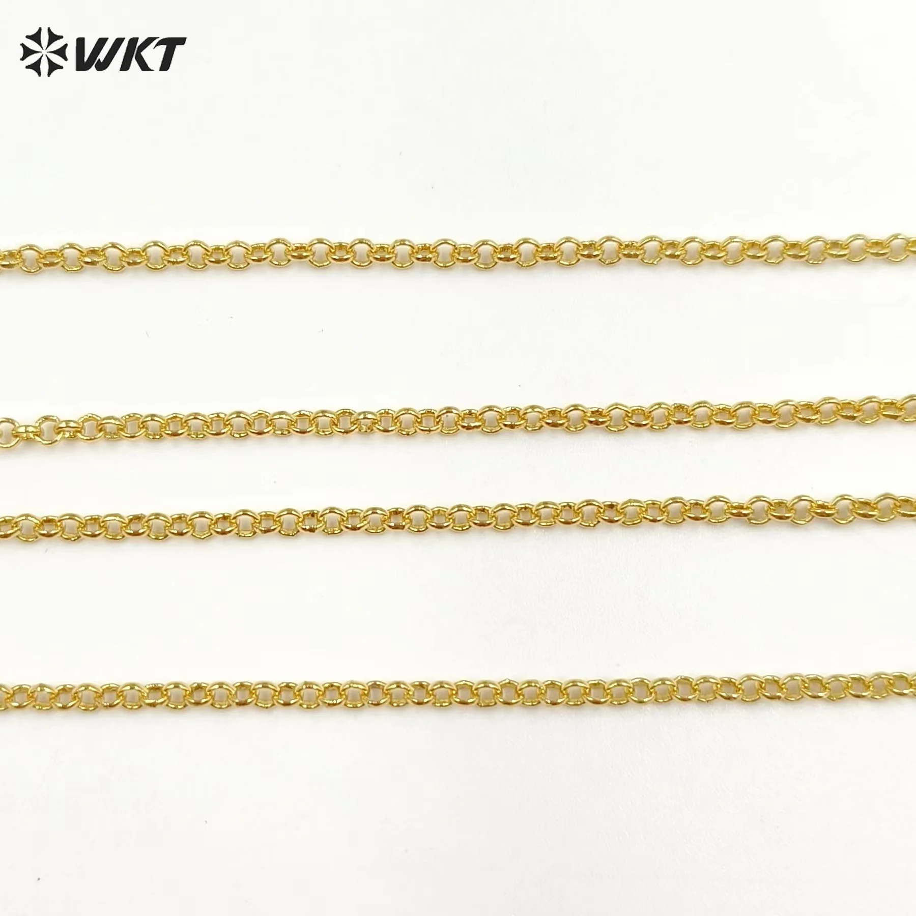 

WT-BFN037 WKT 2022 18 Inchs Yellow Brass Chains So Nice Style Necklace For Party Gift Chain For Lady Necklace Beautiful Gift