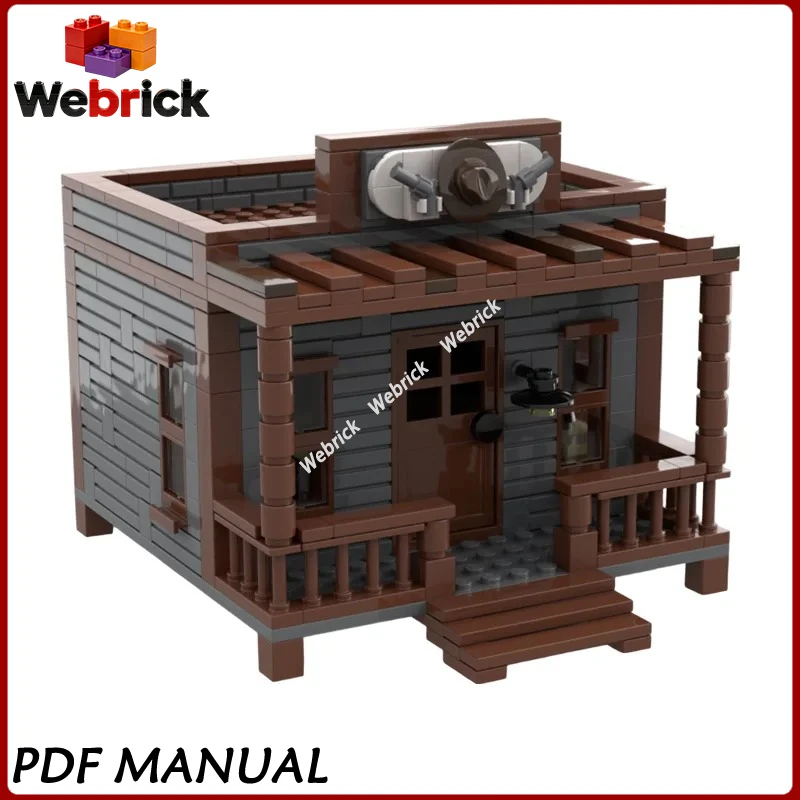 

Classic Medieval Western Country Home MOC MOC Bricks Old Era Architectural Model Small Particle Assembly Blocks