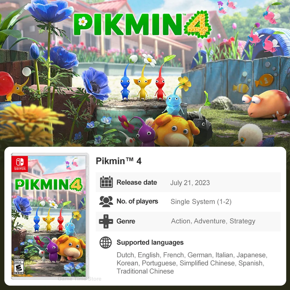 Pikmin 1+2, 3, 4 セット（新品未開封） Pikmin 1+2 & 3 Deluxe & 4 Switch New Sealed Bundle Special (Action