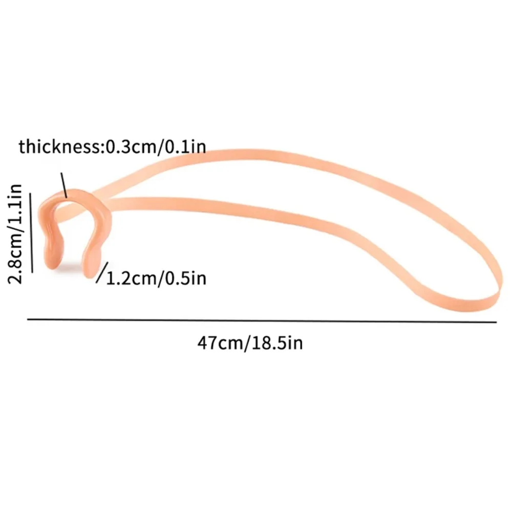 مع سلسلة السباحة مشبك الأنف مربوطة اللاتكس سيليكون حبل مشبك الأنف قابلة لإعادة الاستخدام مقاوم للماء السباحة الأنف المقابس النوم الشخير