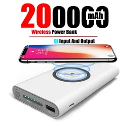 200000mAh Power Bank Two-Way Wireless Fast Charging Powerbank Portable Charger Type-C External Battery For IPhone 14 13 Samsung