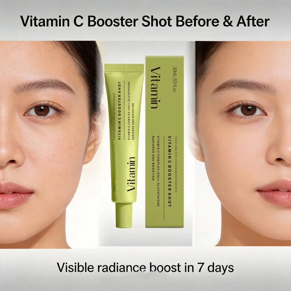 with Glutathione Vitamin C Booster Shot Serum Fine Lines & Glass Skin 30ml Face Cream Niacinamide and Vitamin E
