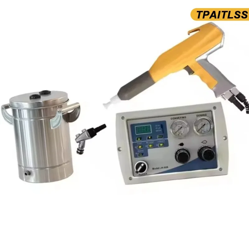 New Arrival Portable Electrostatic Powder Coating Machine with Steel Substrate Engine Manual Spray Gun 1lb Mini Cup