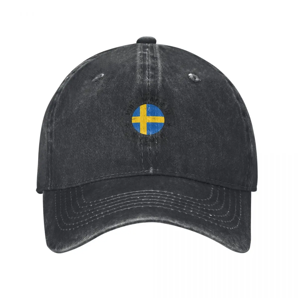 Sweden Swedish flag flag stamp Baseball Cap Golf Hat Hat Man For The Sun Cosplay Icon For Women Men's