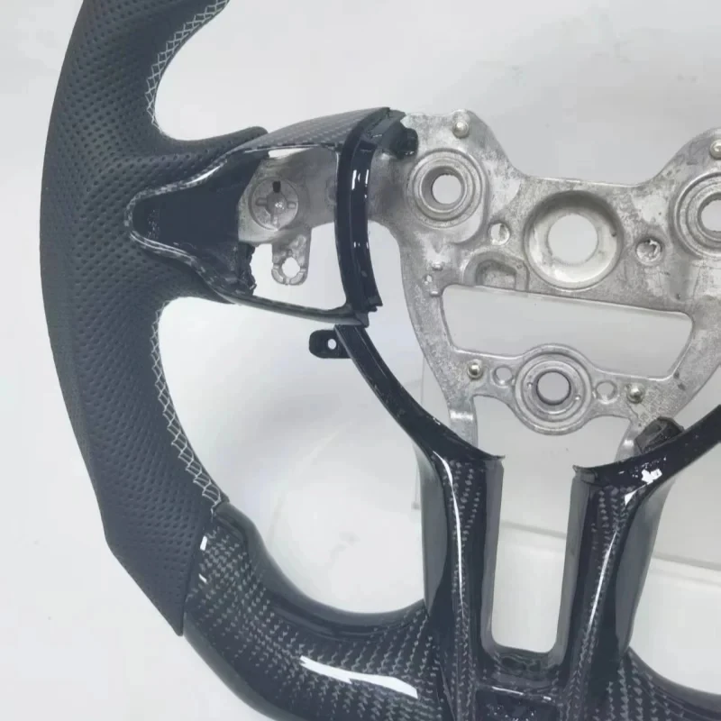 LED Steering Wheel Carbon Fiber Steering Wheel for Hyundai Elantra N Veloster NI30 NI20N N Line