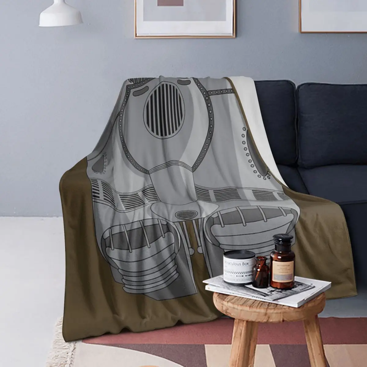 

Rocketeer Jetpack Blanket Soft Warm Flannel Throw Blanket Bedding for Bed Living room Picnic Travel Home Couch