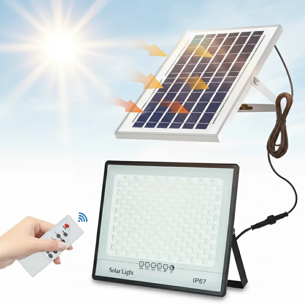 أضواء الحديقة الشمسية LED في الهواء الطلق مقاوم للماء IP67 عاكس الأضواء إضاءة جدار الطوارئ لمباني الحديقة