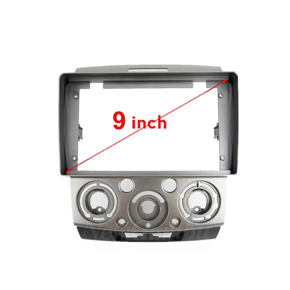 NewGambu 9 Inch Car Radio FIT For Ford Everest Ford Ranger Mazda BT-50 2006-2010 DVD GPS PC Plastic Fascia Dashboard Plane Frame