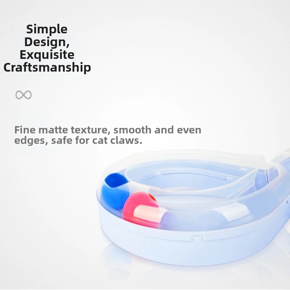 PP Plastic 3-Tier Cat Turntable Non-slip Base Instinct Engagement Tracks with Moving Balls Durable Triple-layer Tracks Kittens