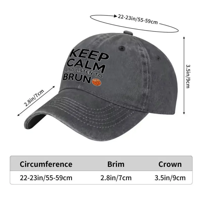Vintage KEEP CALM Text Baseball Cap Unisex Adjustable Snapback Hat Multiple Colors