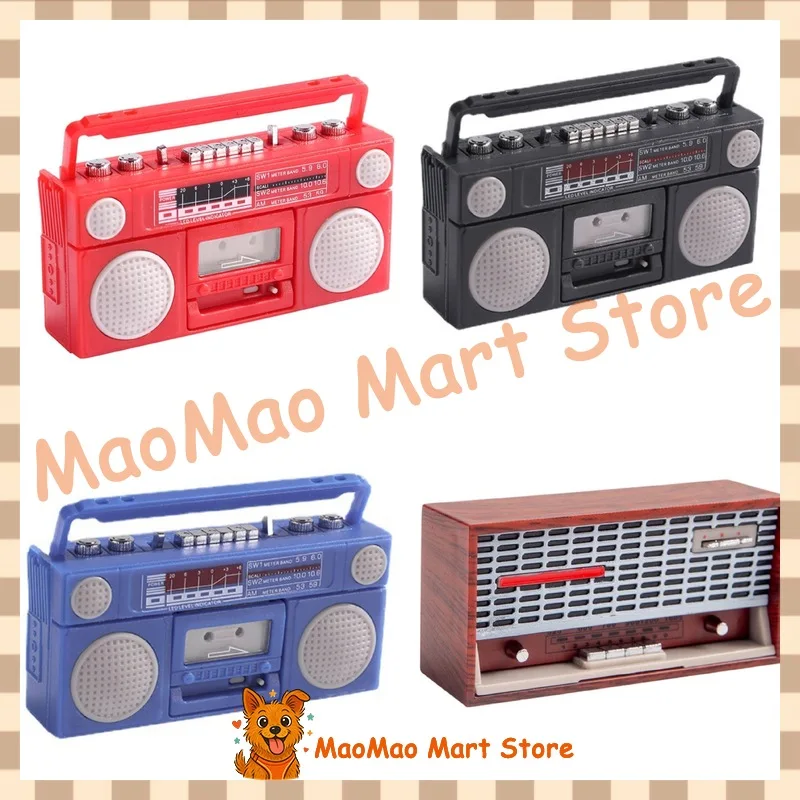 

Miniature Realistic Dollhouse Radio Model Vintage Classical Design 8 Point 6 Point Ob11gscbjd Toy Accessories For Collectors