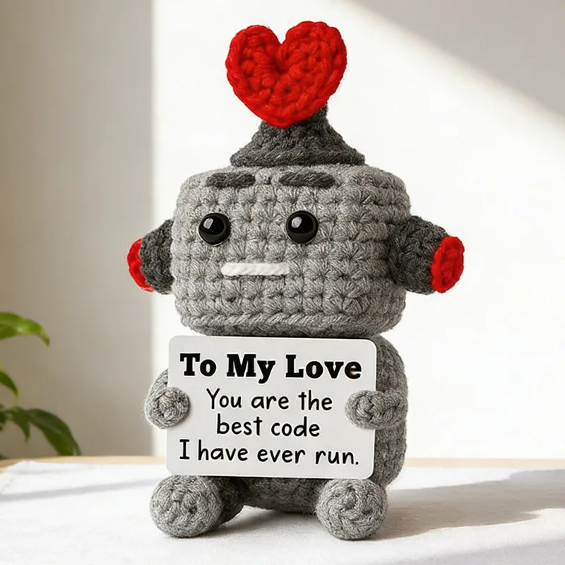 Cute Positive Crochet Animals, Emotional Support Gift
