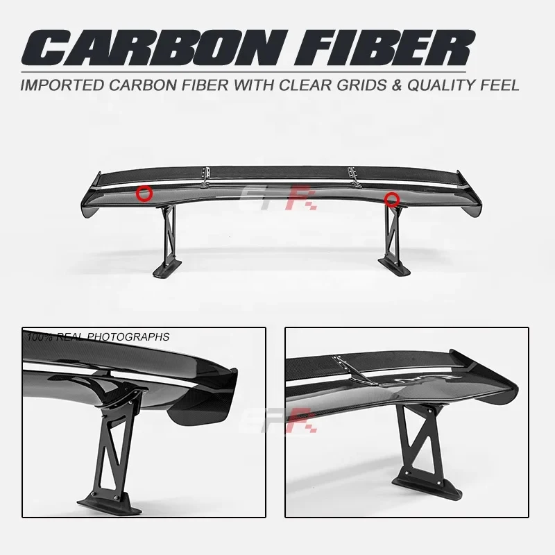 High Quality USA Warehouse Gallardo LP550 LP560 LP570 DMC Toro Style Dry Carbon Fiber Rear Spoiler