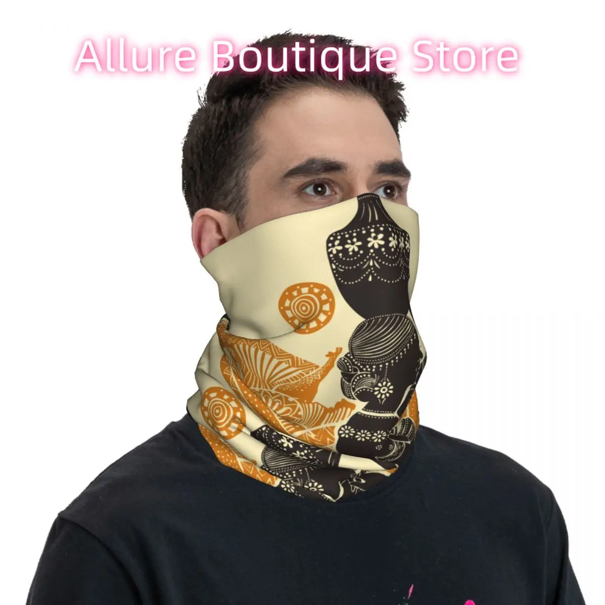 المرأة الأفريقية عقال الرقبة أدفأ الرجال التزلج تشغيل وشاح أنبوبي الطبية ممرضة الوجه باندانا الجراب