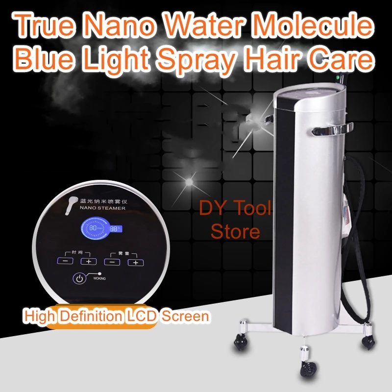 Imagem -02 - Blue Light Nano Spray Oil Tratamento Máquina Cabeleireiro Cabelo Replenisher Evaporador Engomar e Tingimento Cuidados Máquina